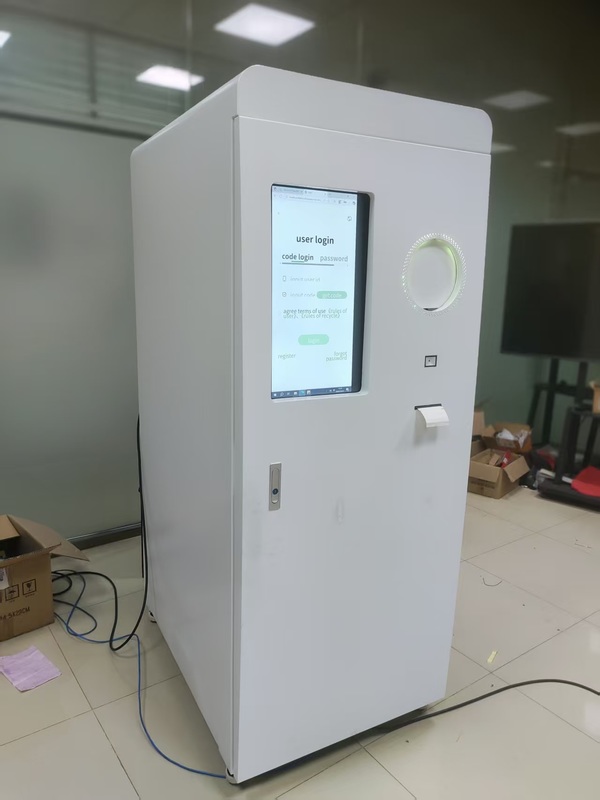 Grocery Super Slim LDPE PET bottle Recycling Machine with compactor 2 segments